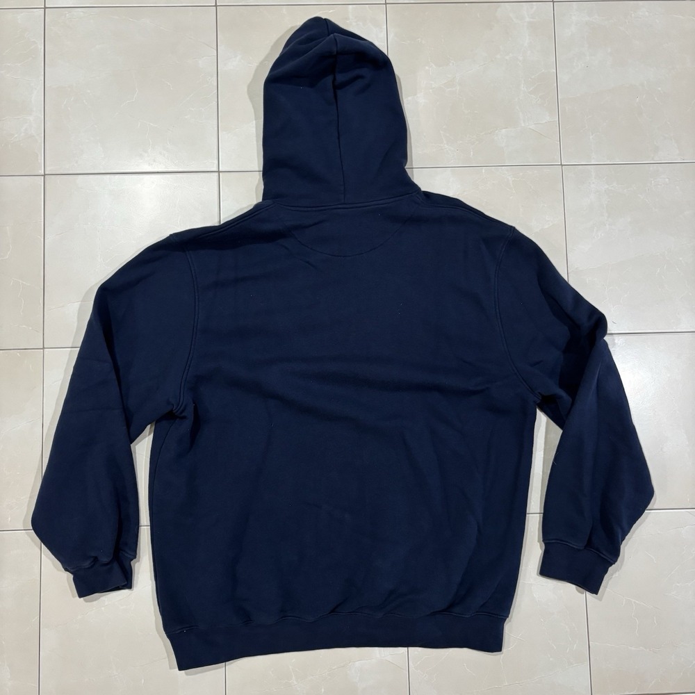 Vintage Nike Hoodie Sweatshirt Men's XL Mini Check Swoosh Blue Y2K Skate Faded - Picture 6 of 8